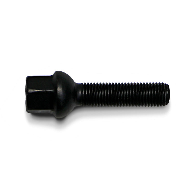 H&R, Wheel bolt Round-Head R12 M12x1.50 - length 40mm - Black (e.g., fits Mercedes)