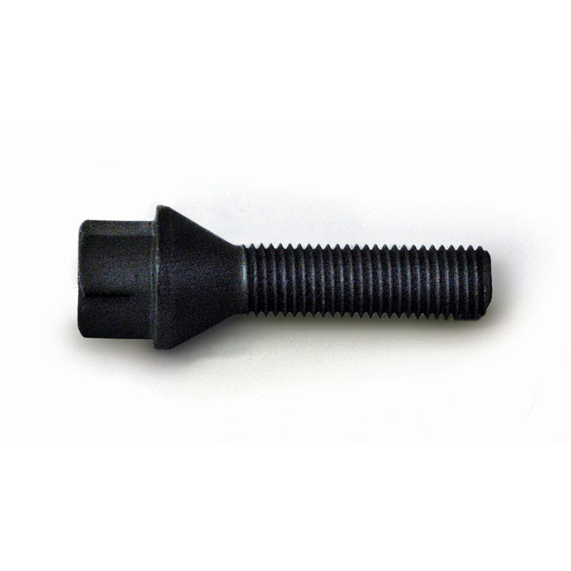 H&R, Wheel bolt Taper-Head M12x1.50 - length 43mm - Black