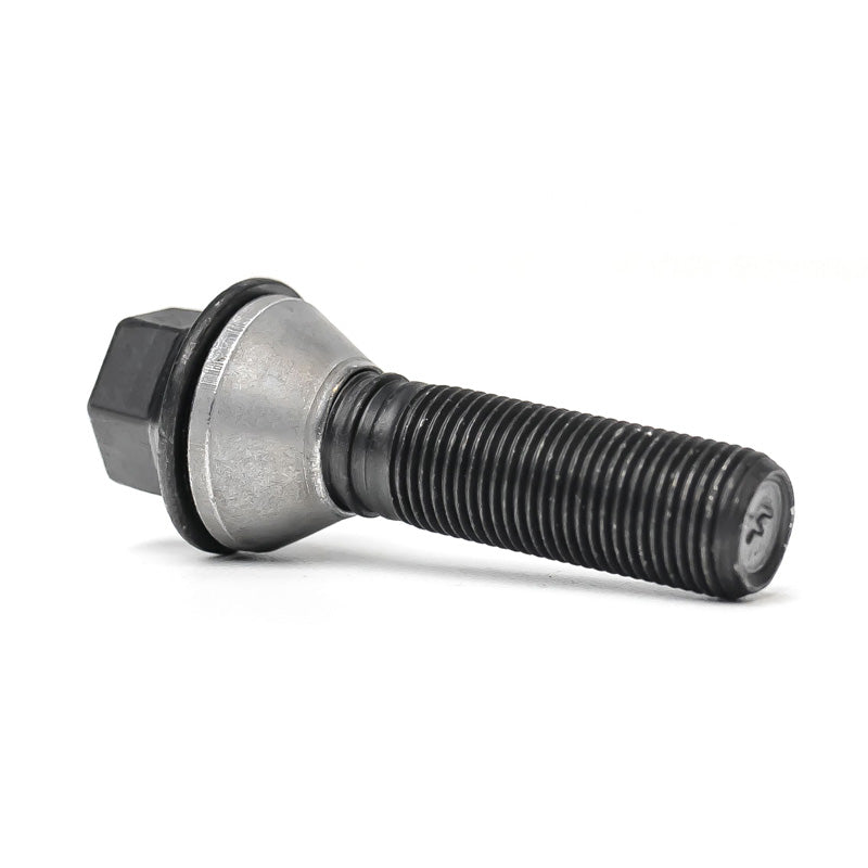 H&R, boulon de roue à tête conique avec cône mobile M14x1.25 - longueur 43 mm - noir (par ex. compatible avec BMW)