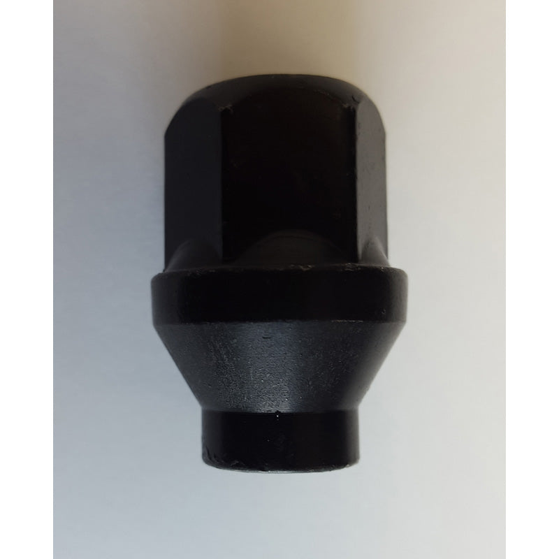 H&R, Wheel nut with shaft 5mm, ø16,7mm - M14x1.50 - length 34mm - Black taper closed