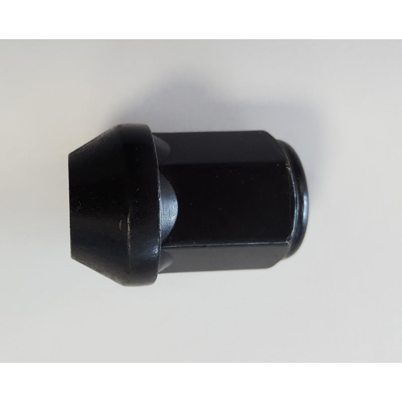 H&R, Wheel nut taper M14x1.50 - length 33mm - Black closed