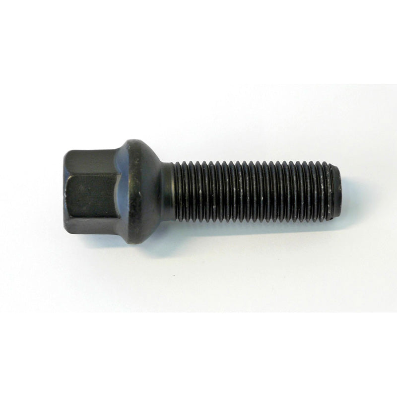 H&R, Wheel bolt Round-Head R14 M14x1.50 - length 28mm - Black