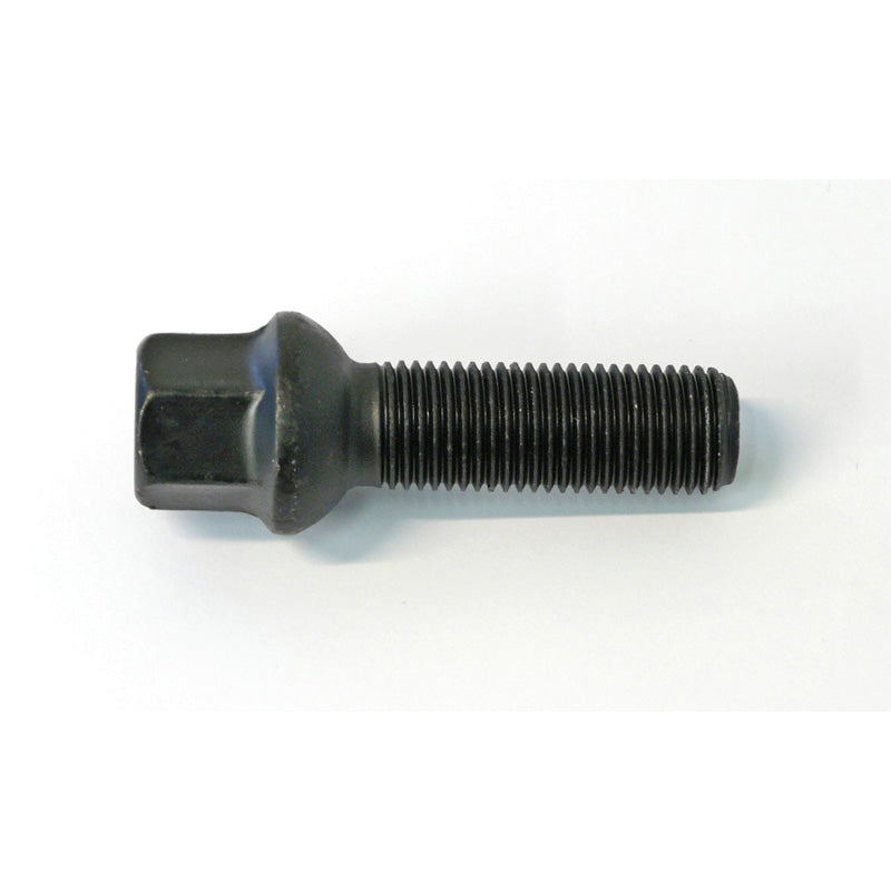 H&R, Wheel bolt Round-Head R13 M14x1.50 - length 28mm - Black (, fits e.g. VAG)