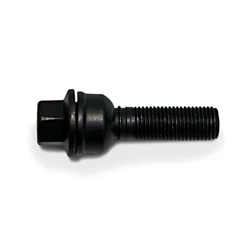 H&R, Wheel bolt Round-Head with movable cone R14 M14x1.50 - length 32mm - Black (e.g., fits Audi Q3, Q5)