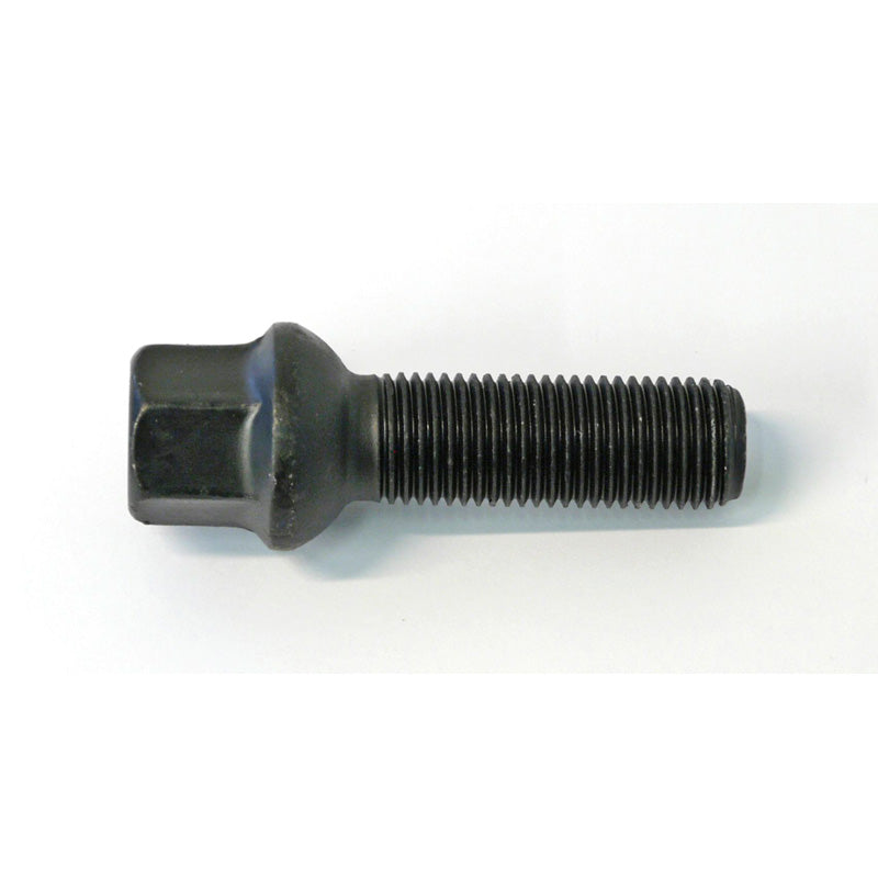 H&R, wielbout met ronde kop R13 M14x1.50 - lengte 37mm - zwart (, passend voor bijv. VAG)