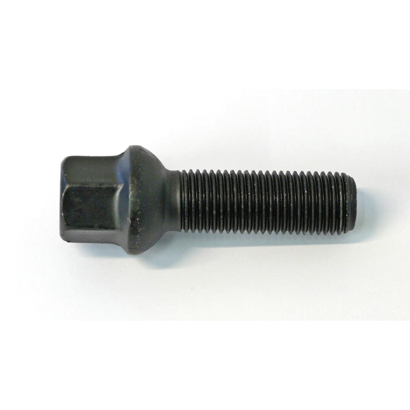 H&R, Wheel bolt Round-Head R13 M14x1.50 - length 40mm - Black (e.g., fits VAG)