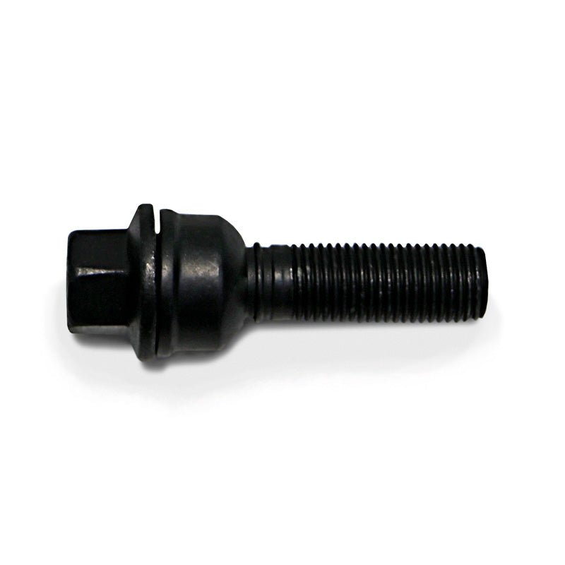 H&R, wielbout met ronde kop en beweegbare conus R14 M14x1.50 - lengte 40mm - zwart (bijv. past op Audi Q3, Q5)