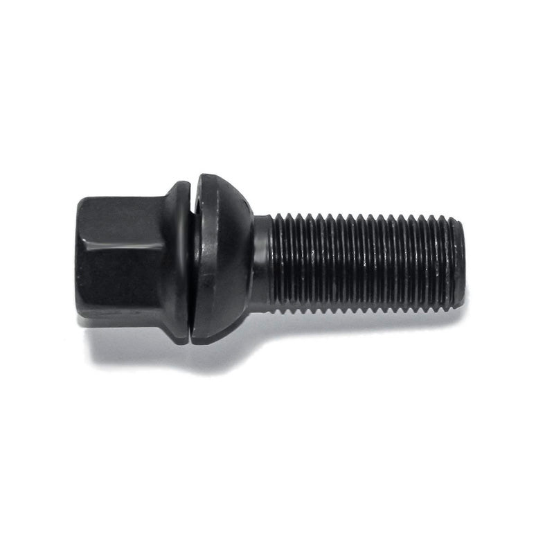 H&R, boulon de roue à tête arrondie avec cône mobile R13 M14x1.50 - longueur 42mm - noir (par ex. convient à Audi S5)