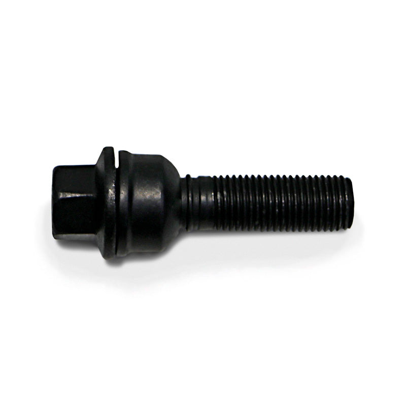 H&R, Wheel bolt Round-Head with movable cone R14 M14x1.50 - length 42mm - Black (e.g., fits Audi Q3, Q5)
