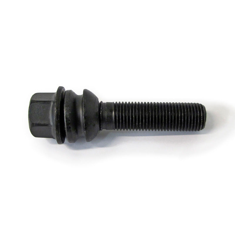 H&R, wielbout met ronde kop en beweegbare conus R14 M14x1.50 - lengte 43mm - zwart