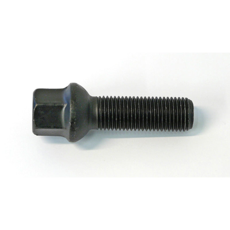 H&R, Wheel bolt Round-Head R13 M14x1.50 - length 47mm - Black (, fits e.g. VAG)