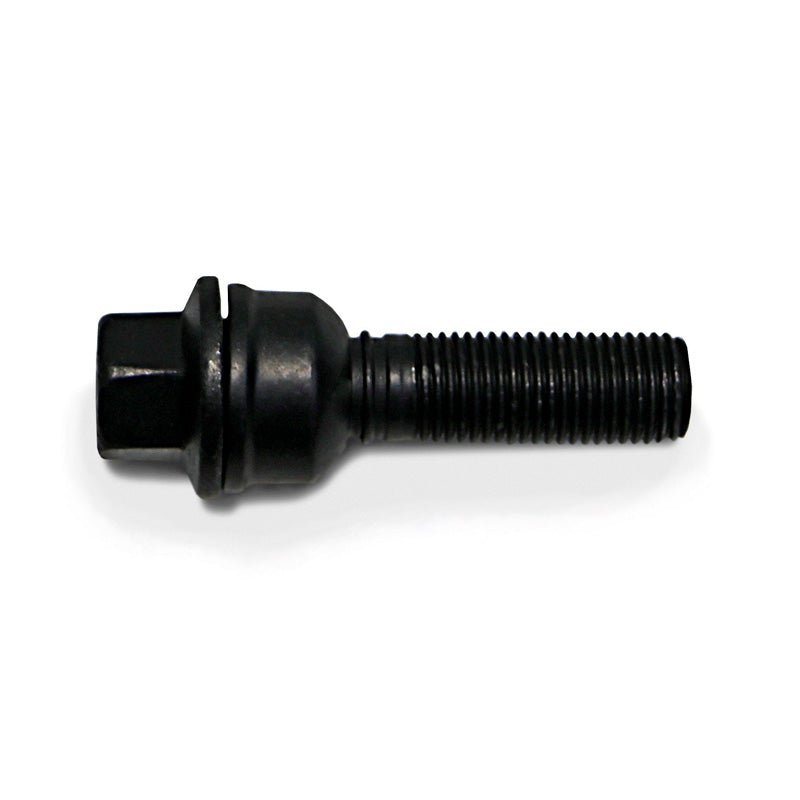 H&R, Wheel bolt Round-Head with movable cone R14 M14x1.50 - length 48mm - Black (e.g., fits Audi Q3, Q5)