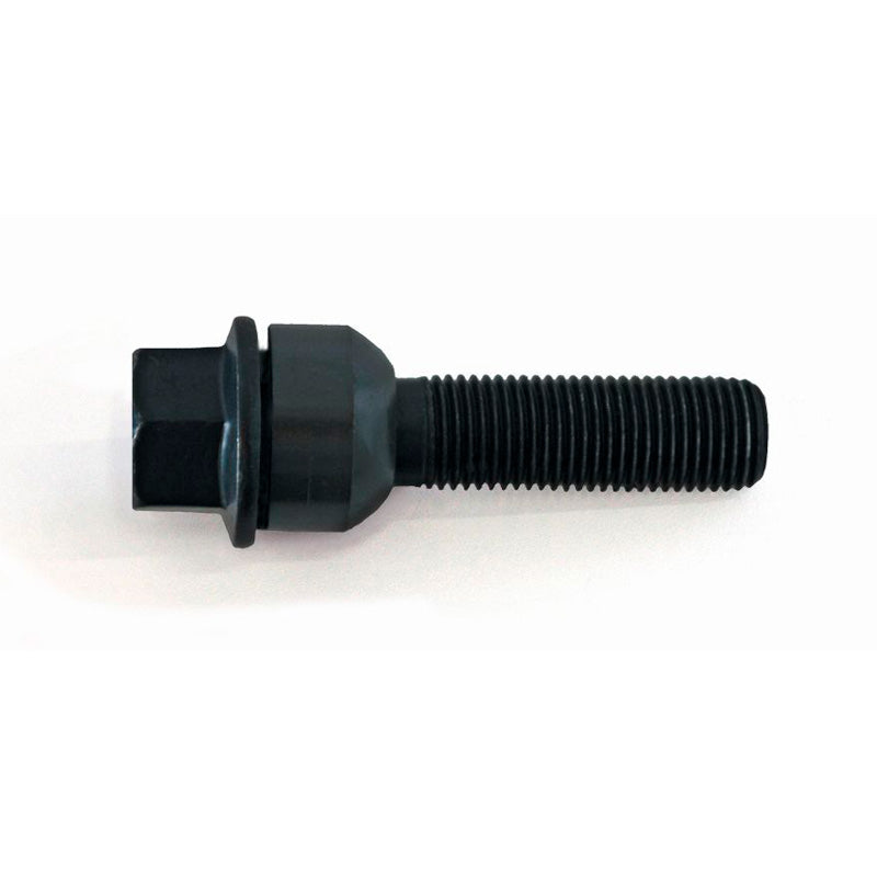 H&R, wielbout met ronde kop en beweegbare conus R14 M14x1.50 - lengte 54mm - zwart (bijv. passend voor Porsche)