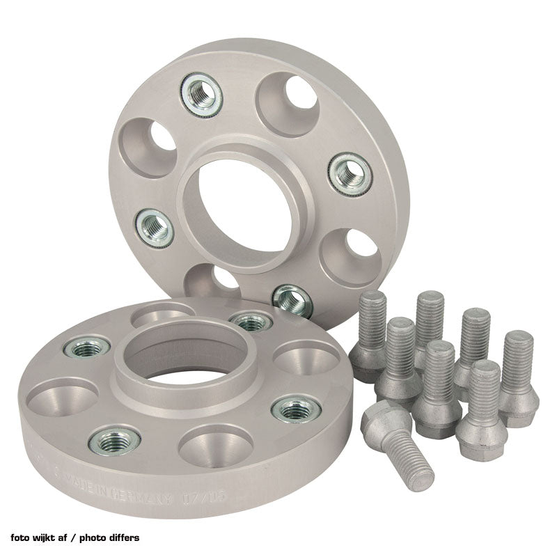 H&R, DRA-System Wheel spacer set 40mm per axle - Bolt pattern 4x100 - Hub 57,1mm - Bolt size M12x1,5 fits Seat/Volkswagen