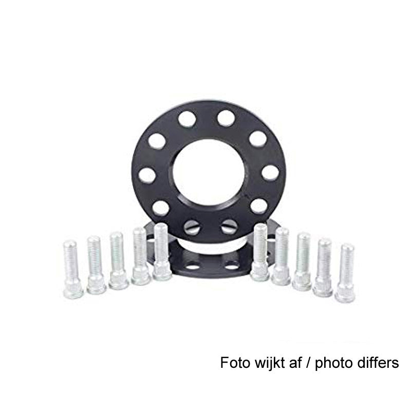 H&R, DRS-System Wheel spacer set 16mm per axle - Bolt pattern 5x114,3 - Hub 67,1mm - Bolt size M12x1,5, fits Kia - Black