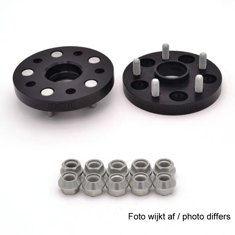 H&R, DRM-System wielspacerset 36mm per as - steekmaat 5x130 - naaf 71,6mm - boutmaat M14x1,5, geschikt voor Porsche - Zwart