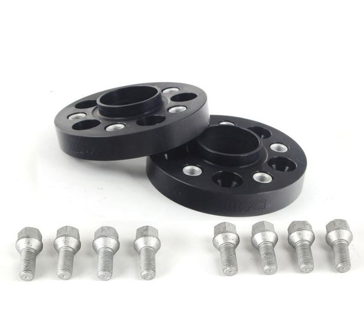 H&R, kit d'élargisseurs de voie système DRA 50 mm par essieu - entraxe 5x120 - alésage central 65,0 mm - taille des boulons M14x1,5, convient pour Volkswagen - Noir