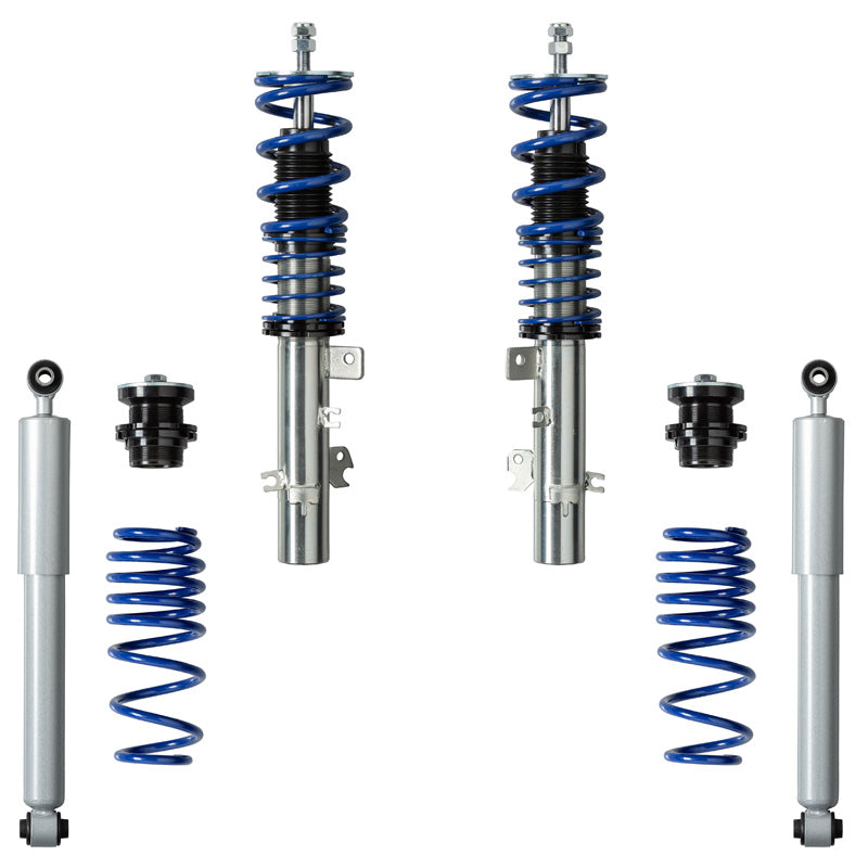 Bonrath Suspensions filetées, convient pour Peugeot 207 HB/CC/SW 2006-2014 - diamètre de jambe de force 51 mm & 208 2012-2019 & 2008 2013-2019 & Citroën C3 II 2009-2016 & DS3 II 2009-2015