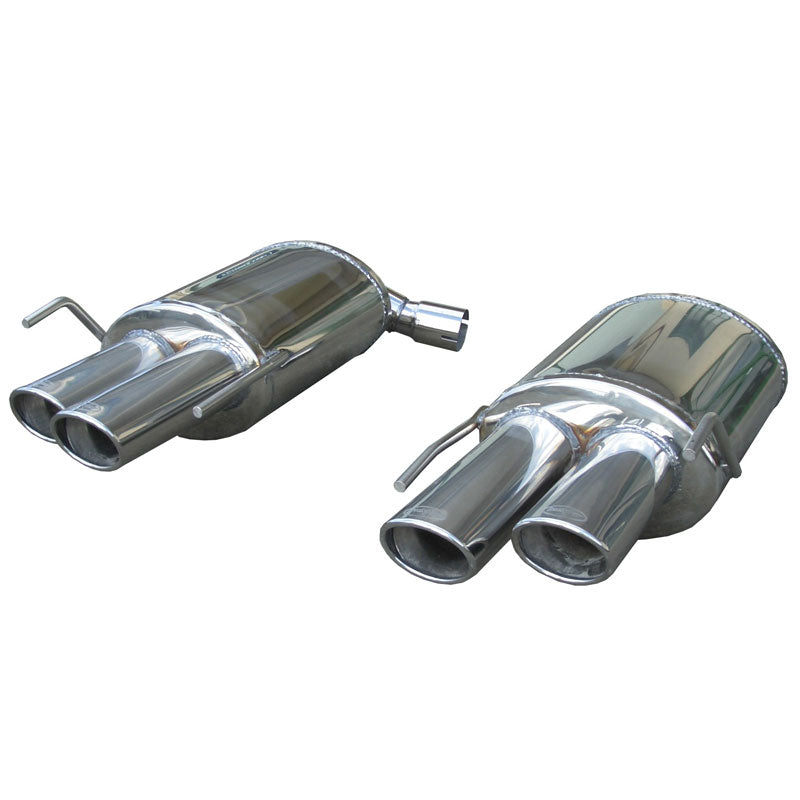 InoXcar, Dual sports exhaust, fits Alfa Romeo Brera 4WD 3.2 V6 2006- Left/Right 2x90x70mm