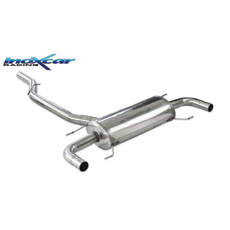 InoXcar, dubbele sportuitlaat, past op Alfa Romeo Guilia 2.0 200hp 2016- (alleen met Q4 diffuser)
