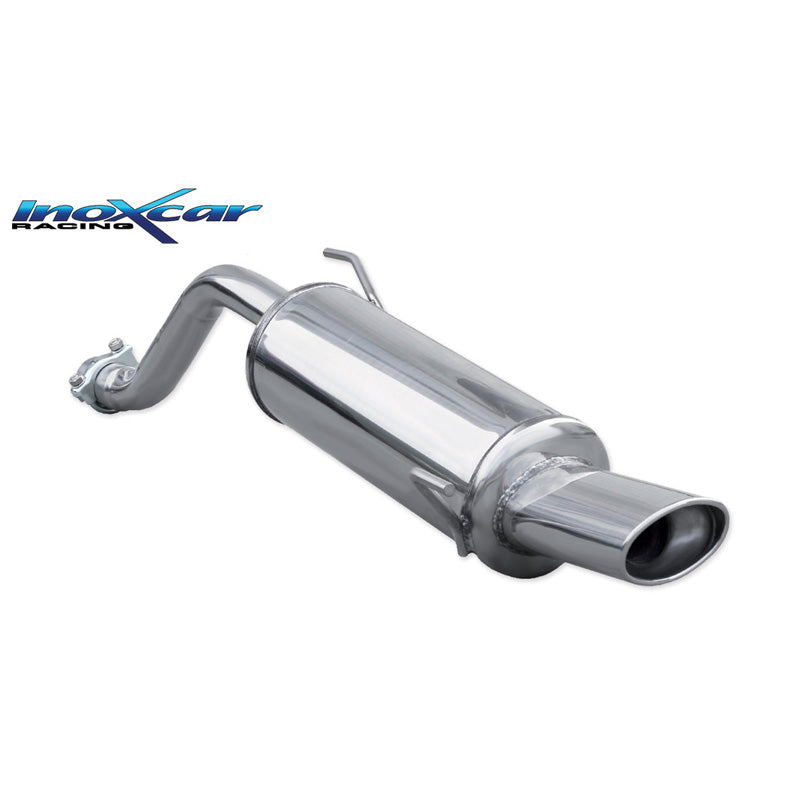 InoXcar, sportuitlaat, past op Alfa Romeo Mito 1.4i 78hp 2013- 1x120x80mm