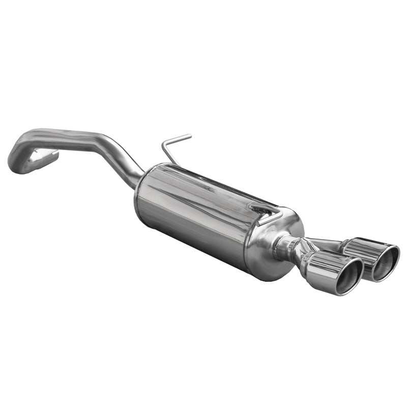 InoXcar, Sports exhaust, Fits Audi A1 1.4TFSi Sport (185HP) 2011- Ø55mm 2x80mm X-Race