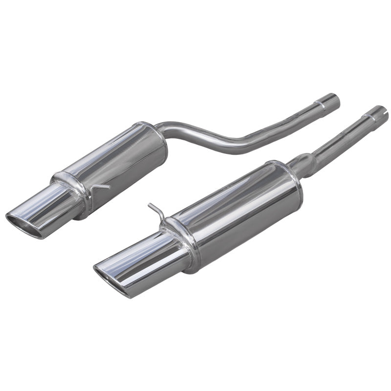 InoXcar, Double échappement sport, pour Audi RS6 4.2i V8 (450HP) 2002-04 Gauche/Droite 150x105mm