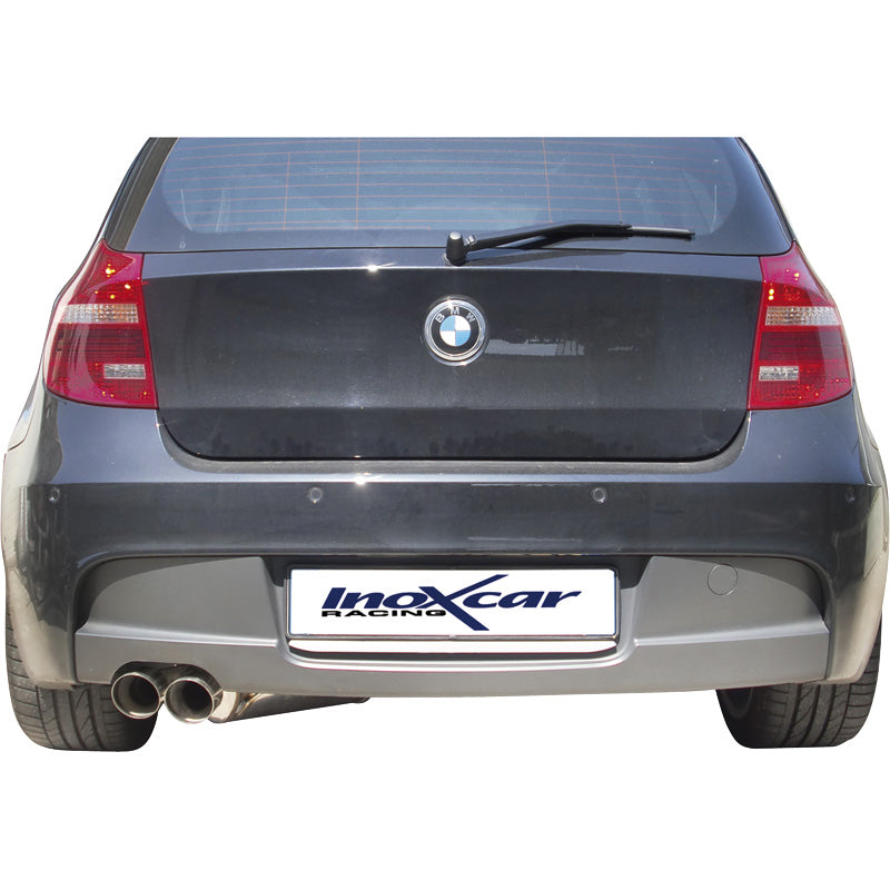 InoXcar, Sports exhaust, fits BMW 1-Series E87 116i/118i 2004- 2x80mm Racing