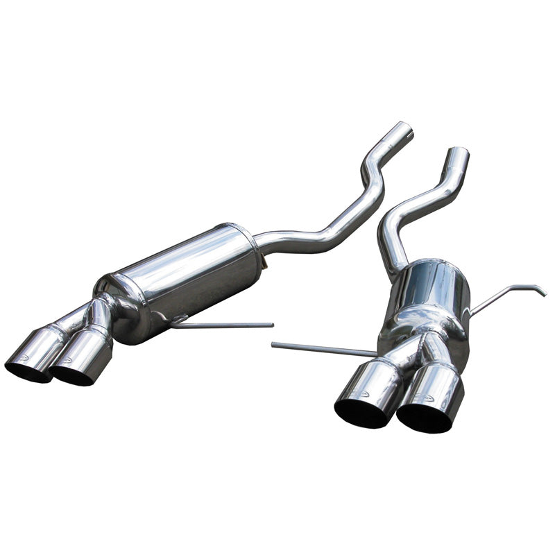 InoXcar, échappement sport double, convient pour BMW X5 3.0D 2001- Left/Right 2x80mm Racing