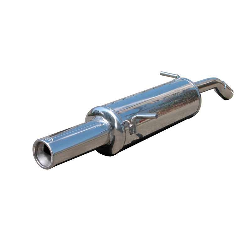 InoXcar, échappement sport, compatible avec Citroën C2 1.6 16v VTS (122HP) 2003- 80mm