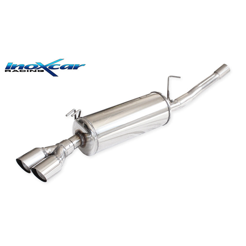 InoXcar, Sports exhaust, Fits Fiat Barchetta 1.8 1995-2003 2x70mm Racing