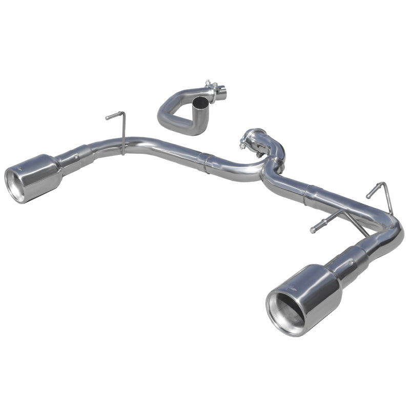 InoXcar, Double sports exhaust without damper, fits Fiat 500 Abarth 1.4T-Jet (135-160HP) 2008- + Cabrio 2010- 102mm (Ø48mm)