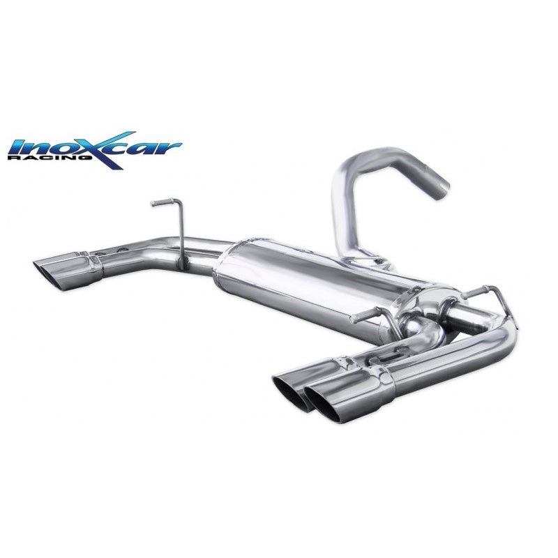 InoXcar, Dual sports exhaust, fits Abarth 695 180hp 2009- 2x60mm Racing