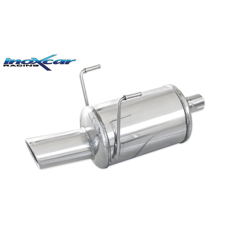 InoXcar, sportuitlaat, geschikt voor Fiat 500 1.2 69hp Facelift 2013- 1x90x70mm