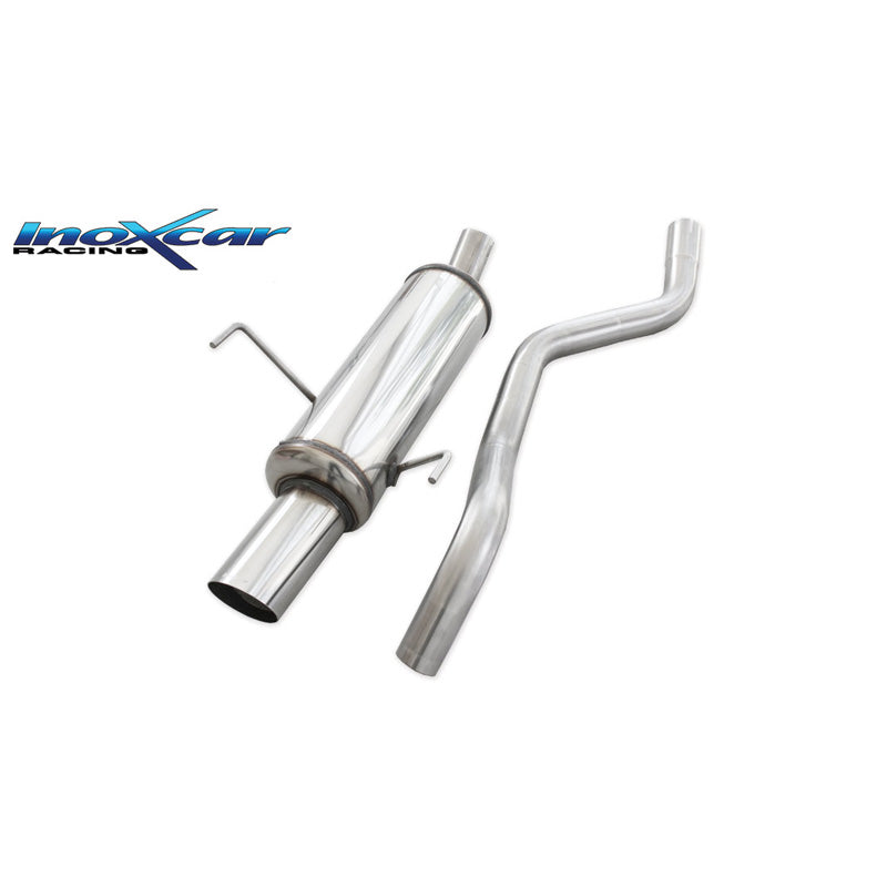 InoXcar, échappement sport, compatible avec Fiat Punto (188) 1.8 16v HGT 131hp 1999-2003 1x90mm Rally