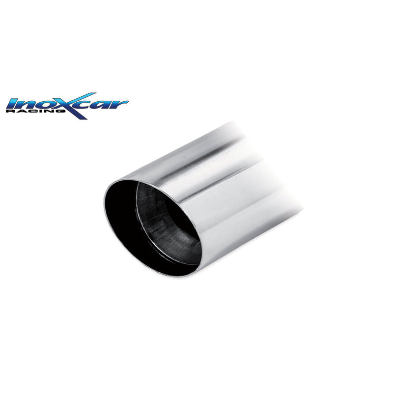 InoXcar, échappement sport, compatible avec Fiat Punto (188) 1.9 JTD 86hp 1999-2003 1x90mm Rally