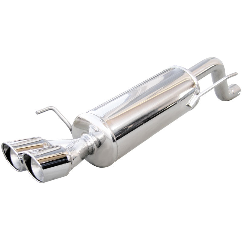 InoXcar, échappement sport, compatible avec Fiat Grande Punto 1.4 T-Jet (155HP) 2007- 2x76mm X-Race (Ø55mm)
