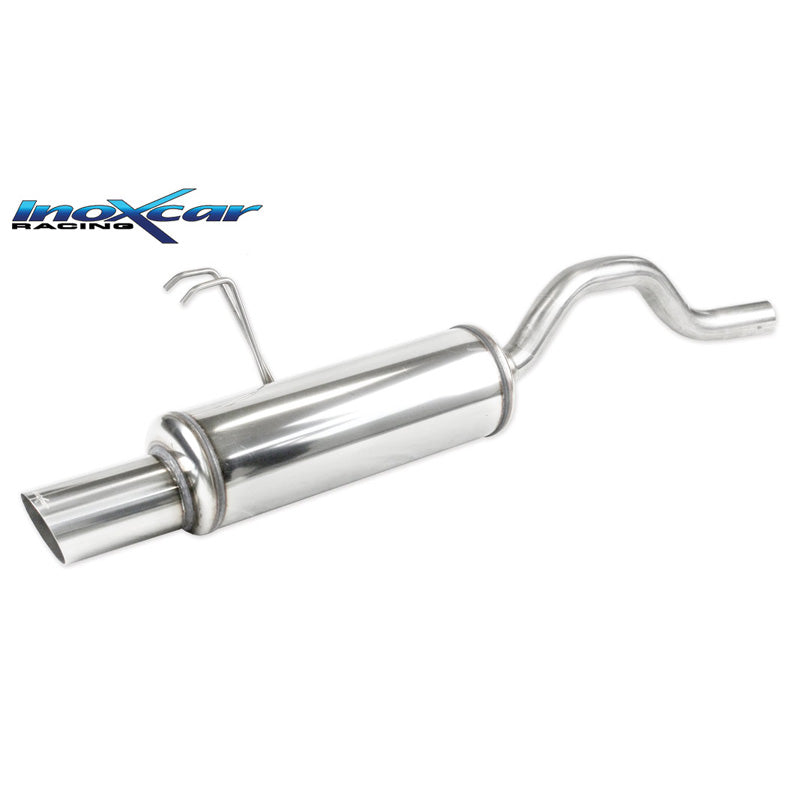 InoXcar, échappement sport, compatible avec Fiat Punto (188) 1.2 60hp 1999-2003 1x90mm Rally