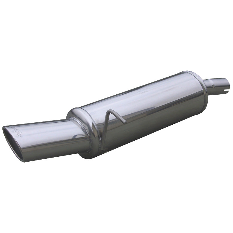 InoXcar, sportuitlaat, past op Ford Fiesta 1.6 TDCi (90HP) 2002- 120x80mm