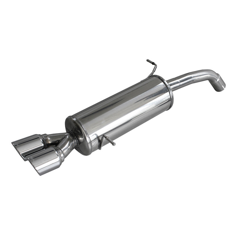 InoXcar, Sports exhaust, fits Ford Fiësta VII 1.6ST (182HP) 2013- Ø54mm 2x80mm X-Race