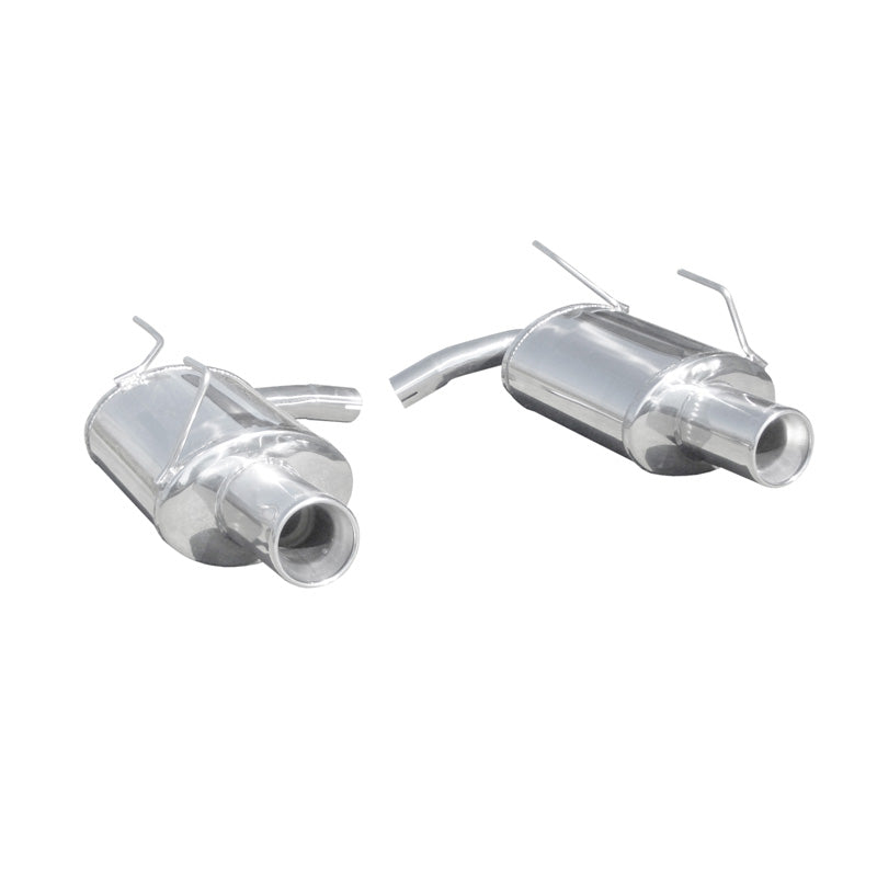InoXcar, dubbele sportuitlaat, past op Honda S2000 2.0 1999- Links/Rechts 102mm