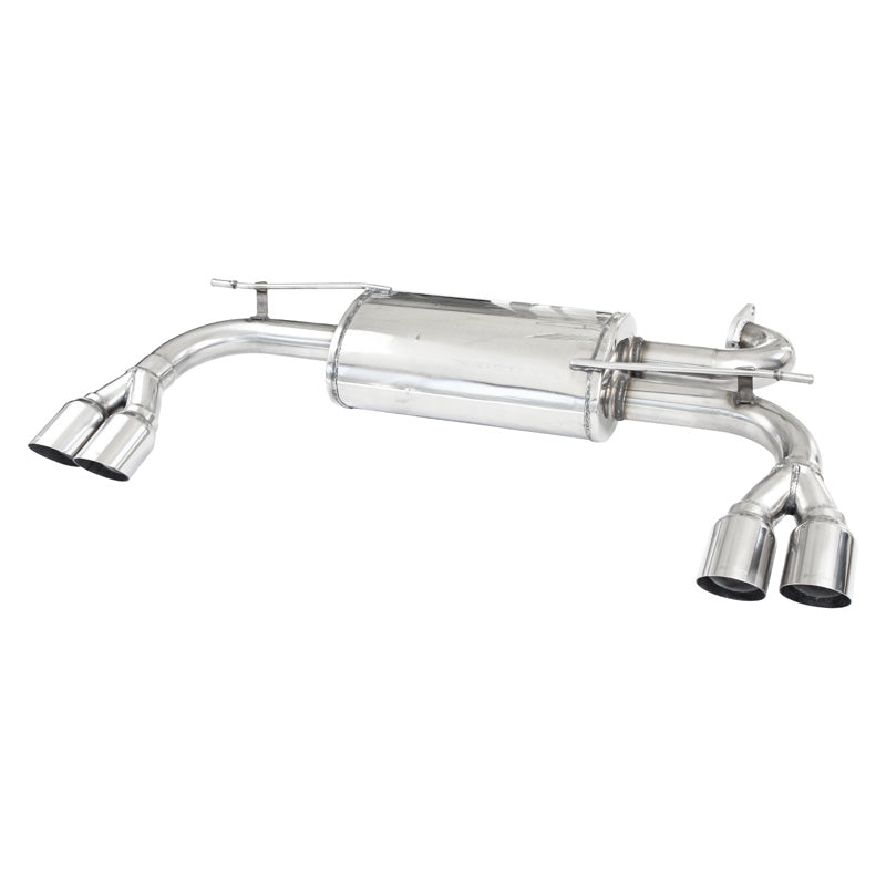 InoXcar, dubbele sportuitlaat, passend voor Hyundai Genesis 2.0i Turbo 213hp 2011- 2x76mm Racing