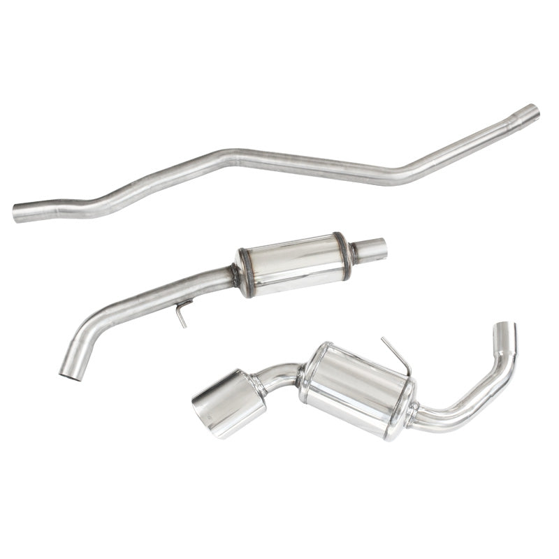 InoXcar, Middle silencer + Sports exhaust, Fits BMW 1-Series E87 120D 2004- 120x80mm