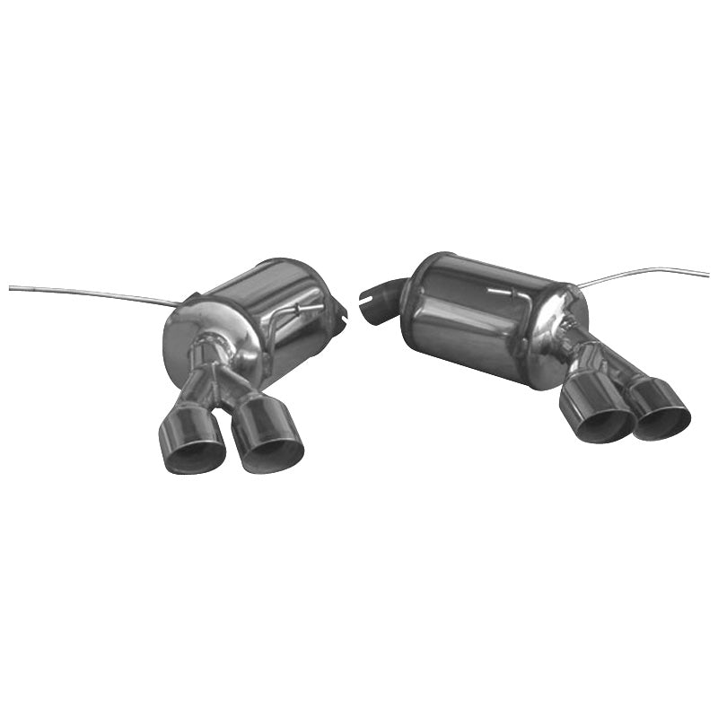 InoXcar, Double sports exhaust, fits MS Gransport 4.2 V8 2006- Left/Right 2x80mm