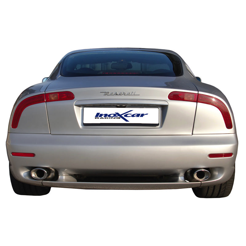 InoXcar, dual sports exhaust, fits MS GT 3.2 V8 (368HP) -2002 Left/Right 120x80mm Oblique