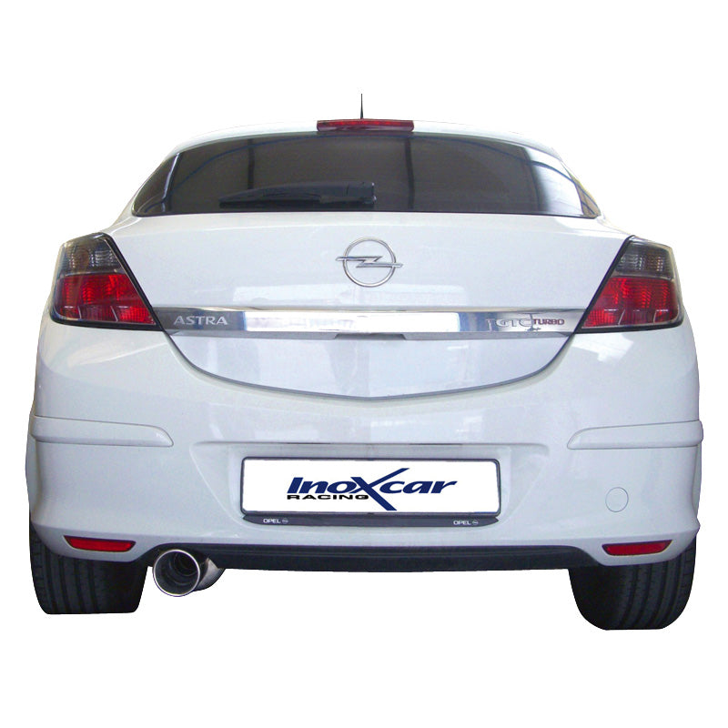 InoXcar, échappement sport, compatible avec Opel Astra H GTC 1.6T (180HP) 2007- 102mm