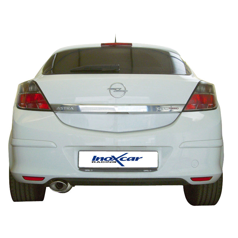 InoXcar, échappement sport, compatible avec Opel Astra H GTC 1.6T (180HP) 2007- 120x80mm