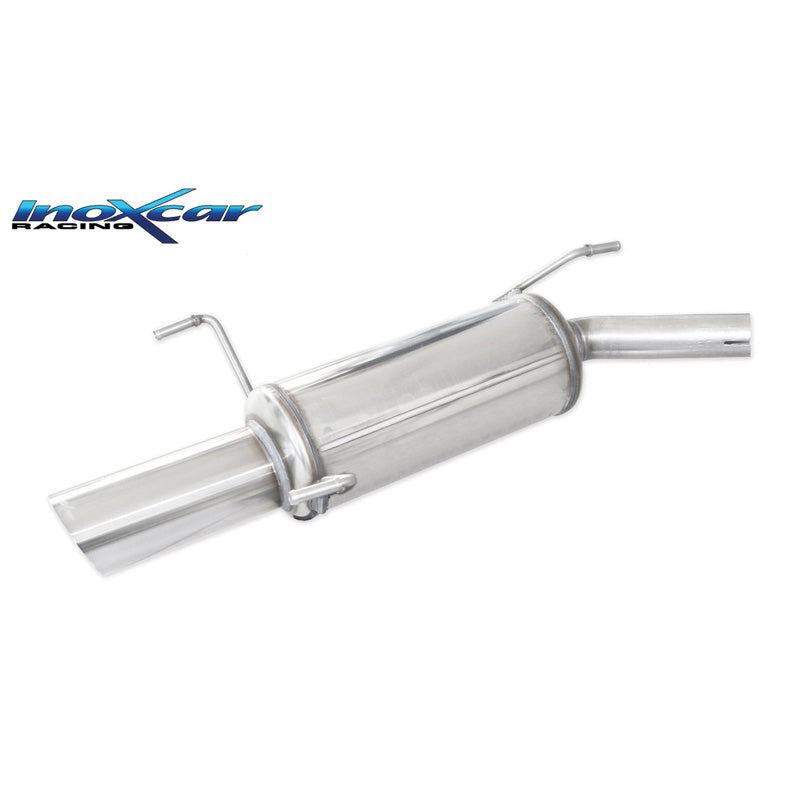 InoXcar, Échappement sport, convient à Opel Corsa C 1.2 16v 75hp 2000-2003 Ø45 1x90mm Rally