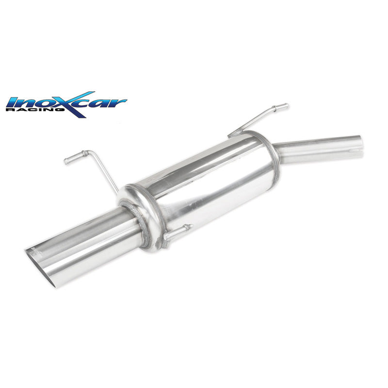 InoXcar, Échappement sport, convient à Opel Corsa C 1.3 16v CDTi 70hp 2003-2006 Ø45 1x90mm Rally