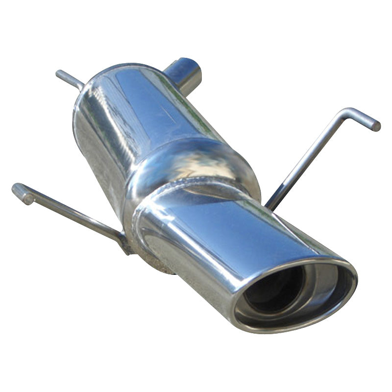 InoXcar, Sports exhaust, fits Opel Tigra TwinTop 1.4 16v (90HP) 2005- 120x80mm